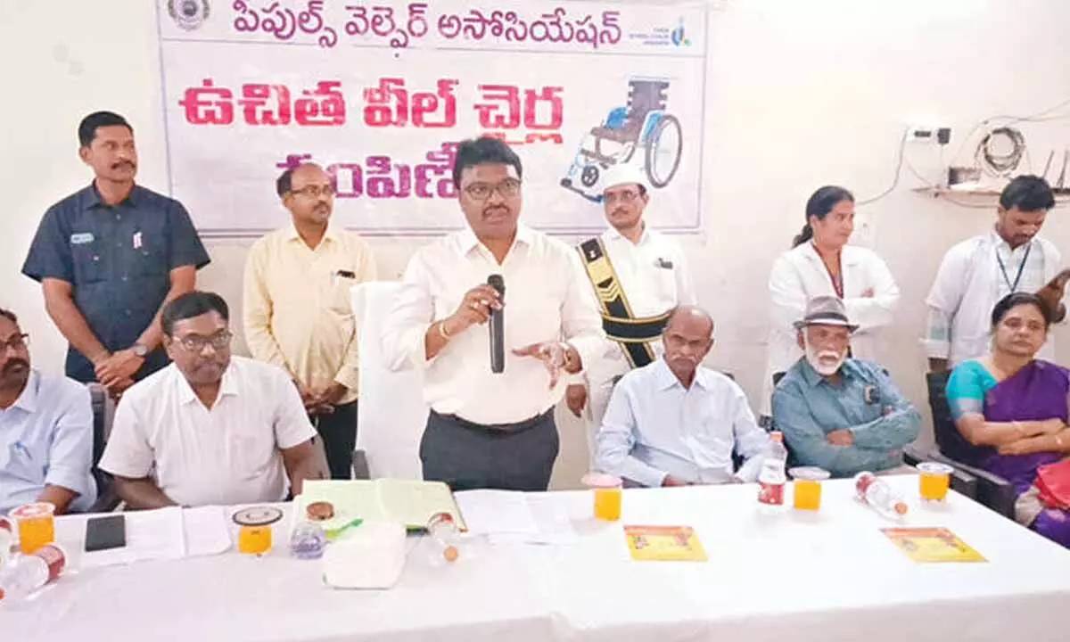 Wheelchairs distributed to special children Wheelchairs distributed to special children