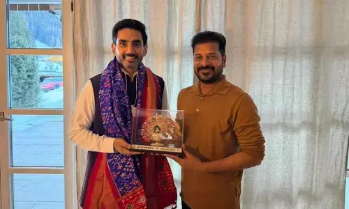 Revanth, Lokesh meet in Davos