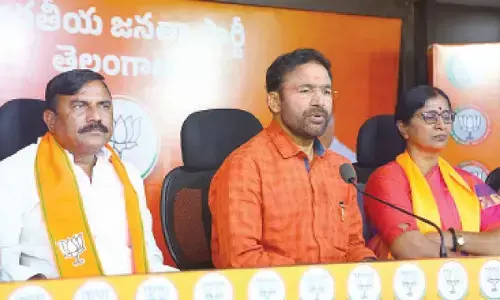 Kishan Reddy blames Cong, BRS for Singareni financial crisis Kishan Reddy blames Cong, BRS for Singareni financial crisis