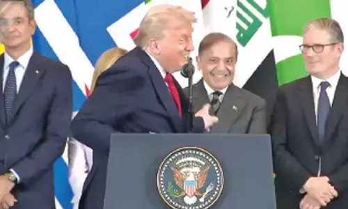 Trump unveils Board of Peace: India absent; Paks Sharif joins Trump unveils Board of Peace: India absent; Paks Sharif joins