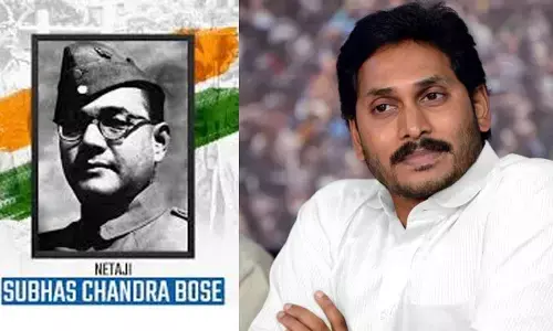 YS Jagan Pays Tribute to Netaji Subhas Chandra Bose YS Jagan Pays Tribute to Netaji Subhas Chandra Bose
