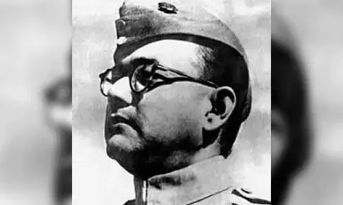 Chandrababu, Lokesh pay tributes to Netaji Subhash Chandra Bose on Birth Anniversary Chandrababu, Lokesh pay tributes to Netaji Subhash Chandra Bose on Birth Anniversary