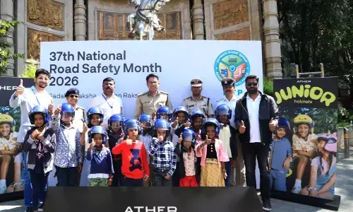 Ather Hands Over 100 Ather Junior Helmets to Bengaluru Traffic Police