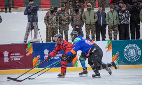KIWG 2026: Ladakh women set up ice-hockey final against ITBP, snowfall impacts long-track skating schedule