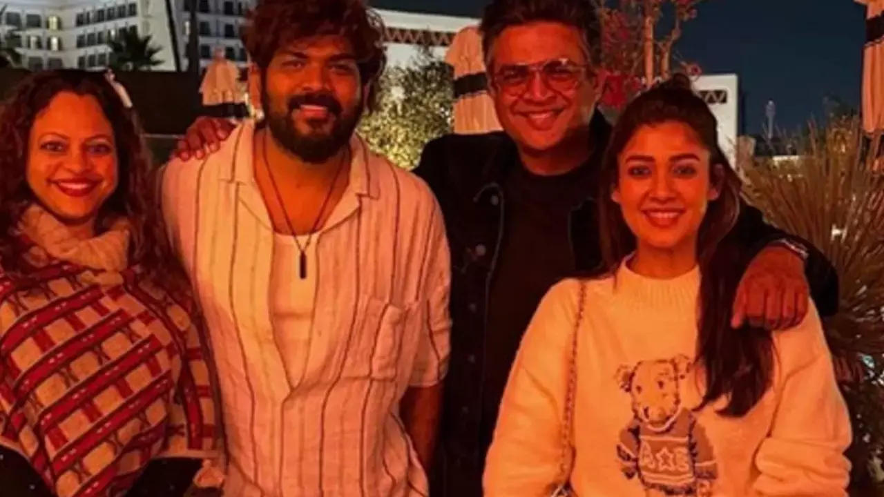 Nayanthara & Vignesh Shivan hang out with their favourite couple R Madhavan & Sarita Birje Nayanthara & Vignesh Shivan hang out with their favourite couple R Madhavan & Sarita Birje