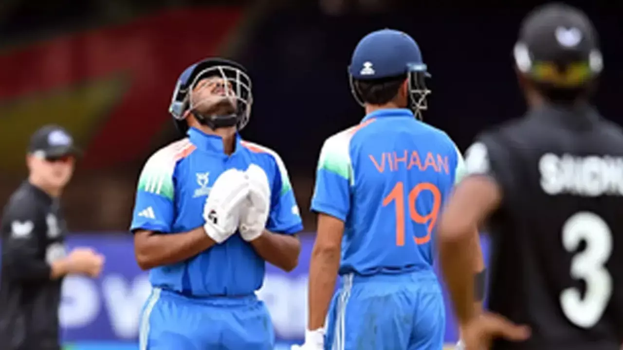 U19 World Cup: India continue winning run with seven-wicket win over New Zealand U19 World Cup: India continue winning run with seven-wicket win over New Zealand