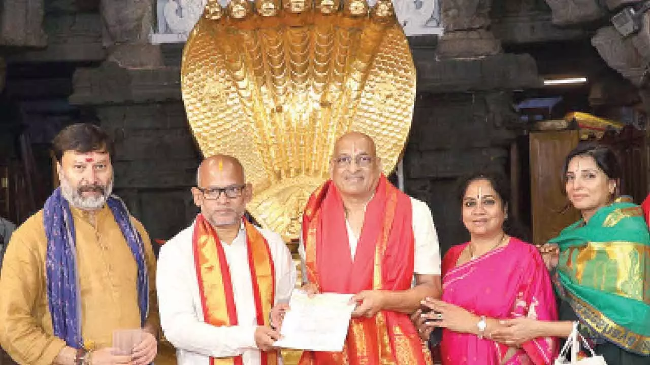 Rs 2.5-cr donated to TTD Rs 2.5-cr donated to TTD