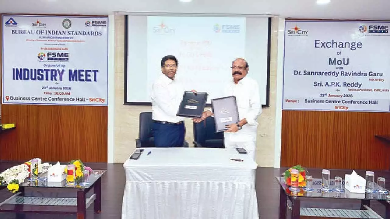 Sri City hosts standardisation awareness and signs MoU with FSME Sri City hosts standardisation awareness and signs MoU with FSME