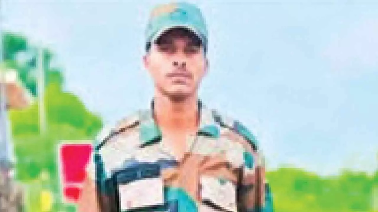 22-year-old Agniveer found dead in Bharatpur 22-year-old Agniveer found dead in Bharatpur