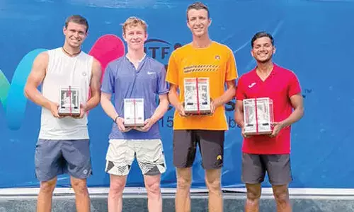 Grigoriy-Ishaque pair wins doubles title