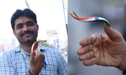 From Nalgonda to National Records: Teacher Paints Tricolour on Thumbnail