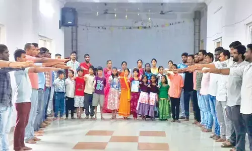 Pledge observed at Tagore Library