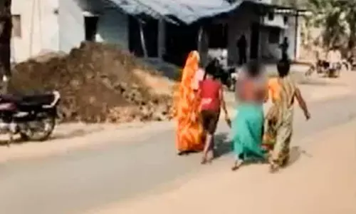 Widow Publicly Assaulted And Humiliated After Eloping With Married Man In Chhattisgarh Widow Publicly Assaulted And Humiliated After Eloping With Married Man In Chhattisgarh