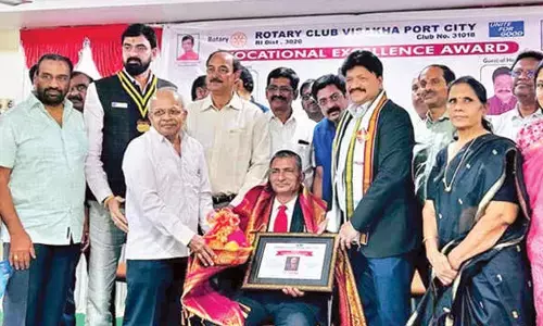 Prof GSN Raju receives ‘Vocational Excellence Award’