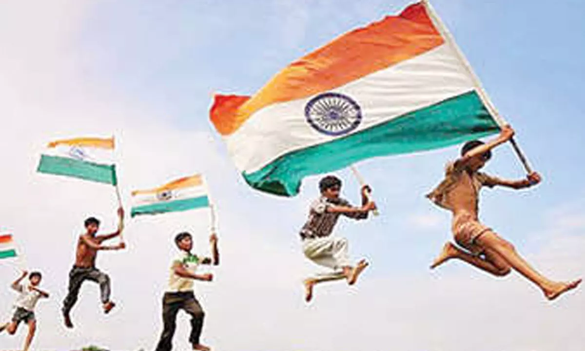 Guv Bagde, CM Sharma, LoP Jully unfurl national flags Guv Bagde, CM Sharma, LoP Jully unfurl national flags