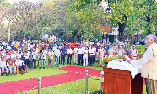 EFLU celebrates 77th Republic Day with patriotic fervor EFLU celebrates 77th Republic Day with patriotic fervor