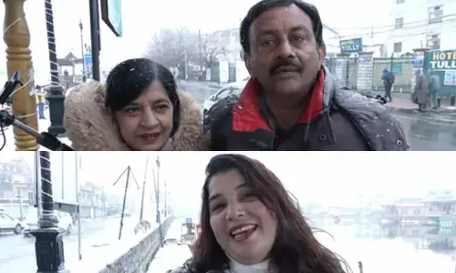 Truly Paradise: Fresh snowfall in Srinagar brings cheer to tourists