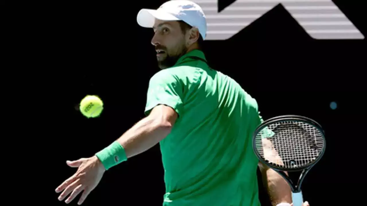 Aus Open: Two sets down, Djokovic through to SF after Musetti retires