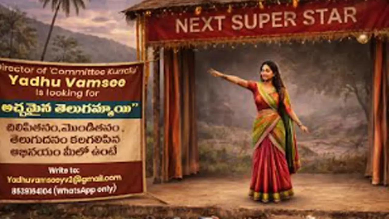 Yadhu Vamsee announces open casting call to discover fresh Telugu female talent