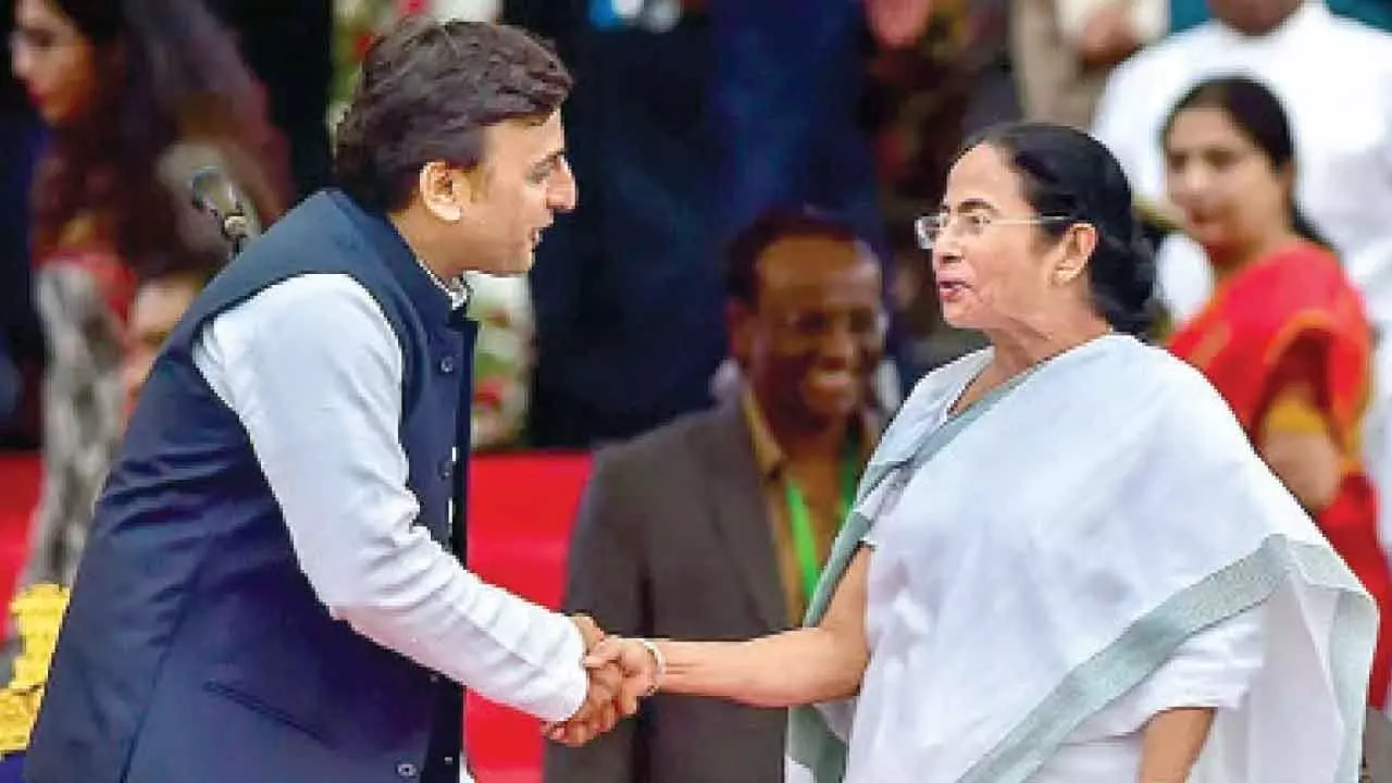 Only Didi can stop BJP’s onslaught: Akhilesh Only Didi can stop BJP’s onslaught: Akhilesh