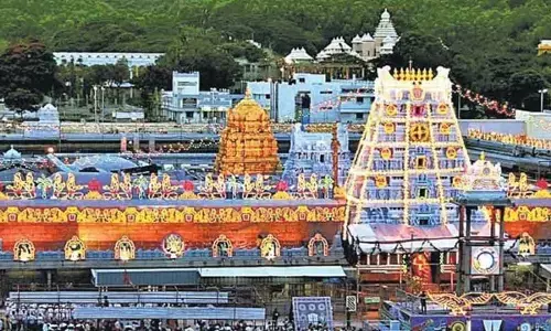 Devotees rush increased moderately at Tirumala