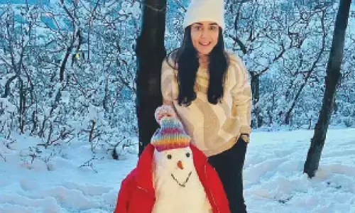 Preity Zinta reminded of her childhood days as she spends time in the snow