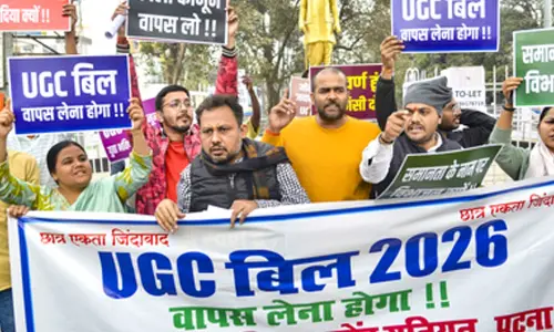 Students protest against new UGC Bill in Patna, call for nationwide strike on Feb 1 Students protest against new UGC Bill in Patna, call for nationwide strike on Feb 1