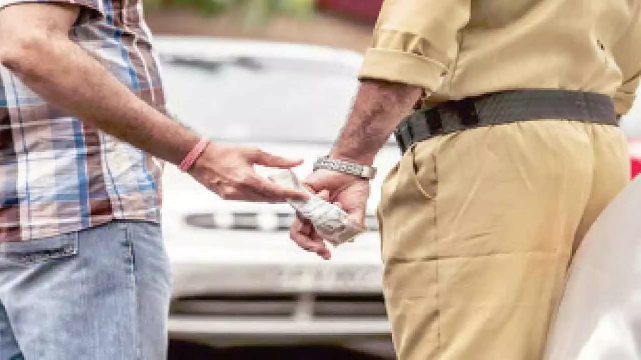 Disciplinary action against 4 cops on corruption issue Disciplinary action against 4 cops on corruption issue