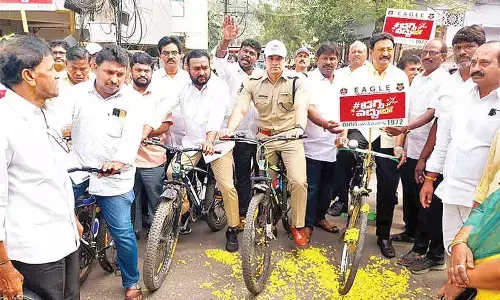 Drugs awareness cycle rally taken out