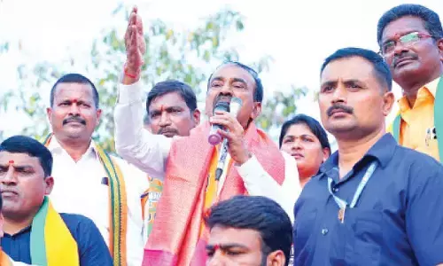 Eatala slams oppn, seeks support for BJP in municipal polls
