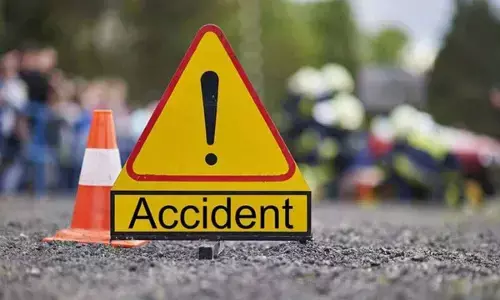 Truck Collides with School Bus in Chittoor District