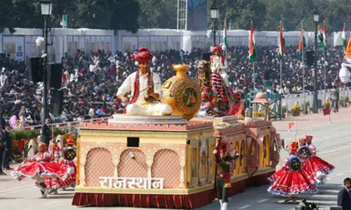 R-Day: Rajasthan Tableau wins popular choice award at Delhi Parade