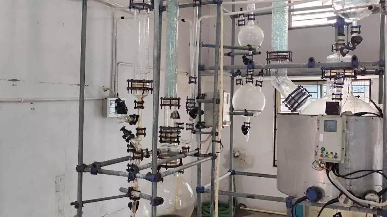 NCB busts drug trafficking syndicate and lab in Mysuru NCB busts drug trafficking syndicate and lab in Mysuru