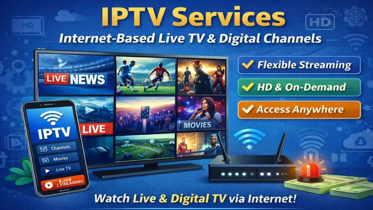 IPTV Services Providing Internet-Based Access to Live TV and Digital Channels