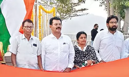 Lawyers take out Gandhi message yatra Lawyers take out Gandhi message yatra