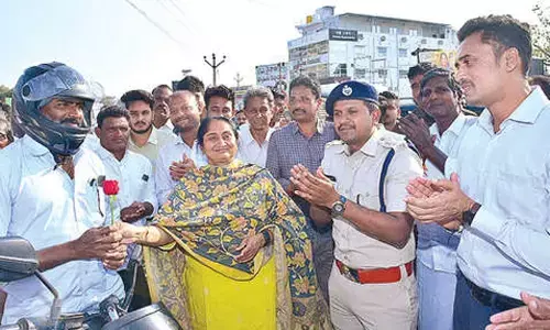 Road safety awareness programme held at Penukonda Road safety awareness programme held at Penukonda