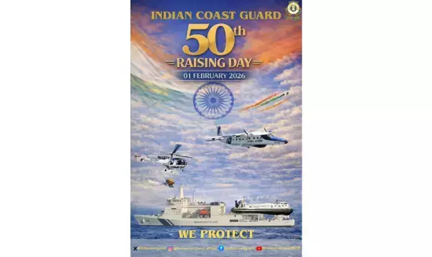 Indian Coast Guard to Commemorate 50th Raising Day Celebrations