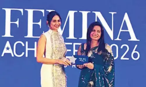 Sharani Ponguru gets Femina Achievers award Sharani Ponguru gets Femina Achievers award