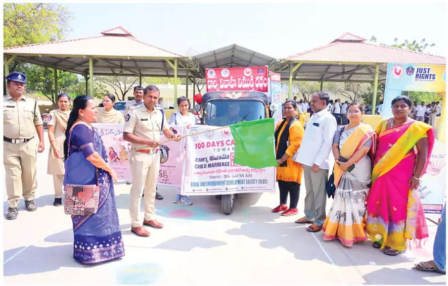 Child marriage eradication awareness rath yatra held Child marriage eradication awareness rath yatra held