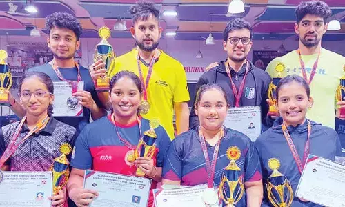 Varuni Jaiswal, Swarnendu bag TG State TT League titles Varuni Jaiswal, Swarnendu bag TG State TT League titles