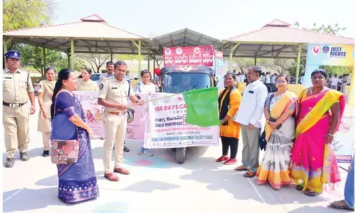 Child marriage eradication awareness rath yatra held