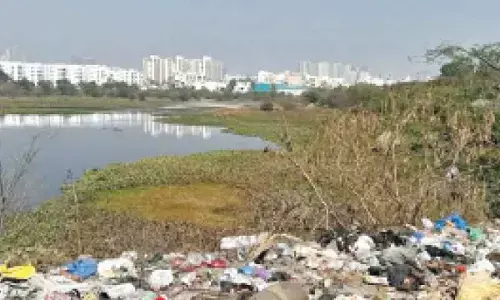 A dumping yard called Ibrahimbagh lake bund A dumping yard called Ibrahimbagh lake bund