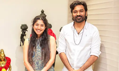 Sai Pallavi thanks #D55 director Rajkumar Periasamy for his welcome; discloses she is nervously excited