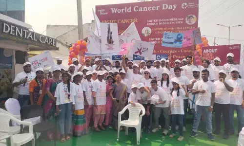 Cancer Awareness Rally Held in Balapur on World Cancer Day