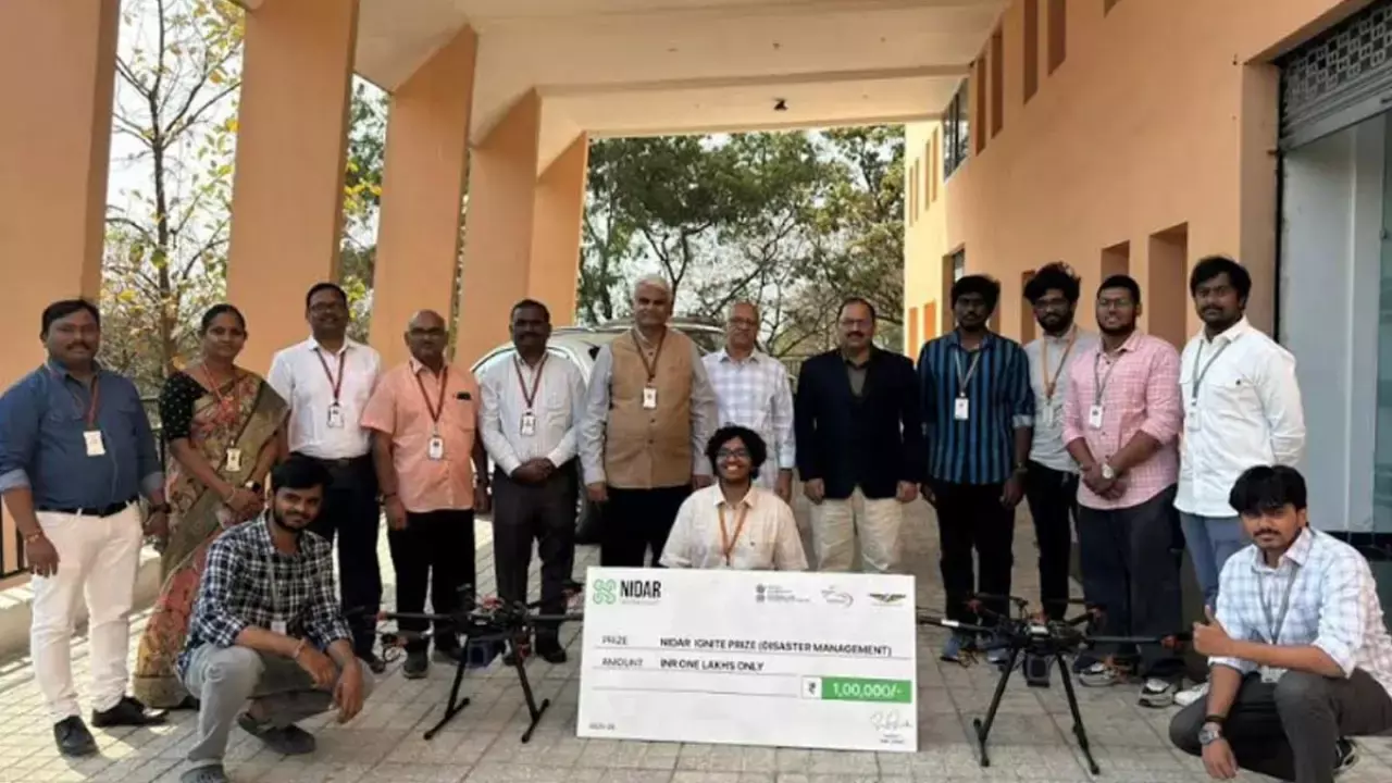 Students shine at National Drone Innovation Challenge, secure top-5 Position