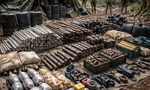 Chhattisgarh: Huge Maoist arms manufacturing dump unearthed in Abujhmad