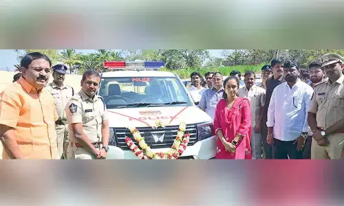 Five police vehicles donated under CSR funding