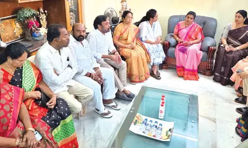 Roja, Bhumana console Ambati’s family members