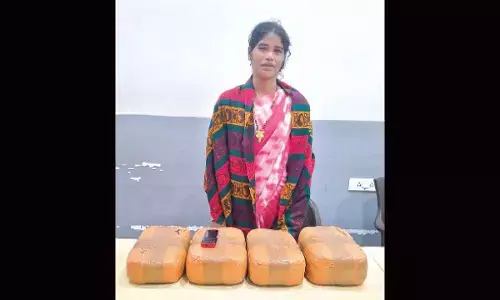 Woman from Odisha held for selling dry ganja