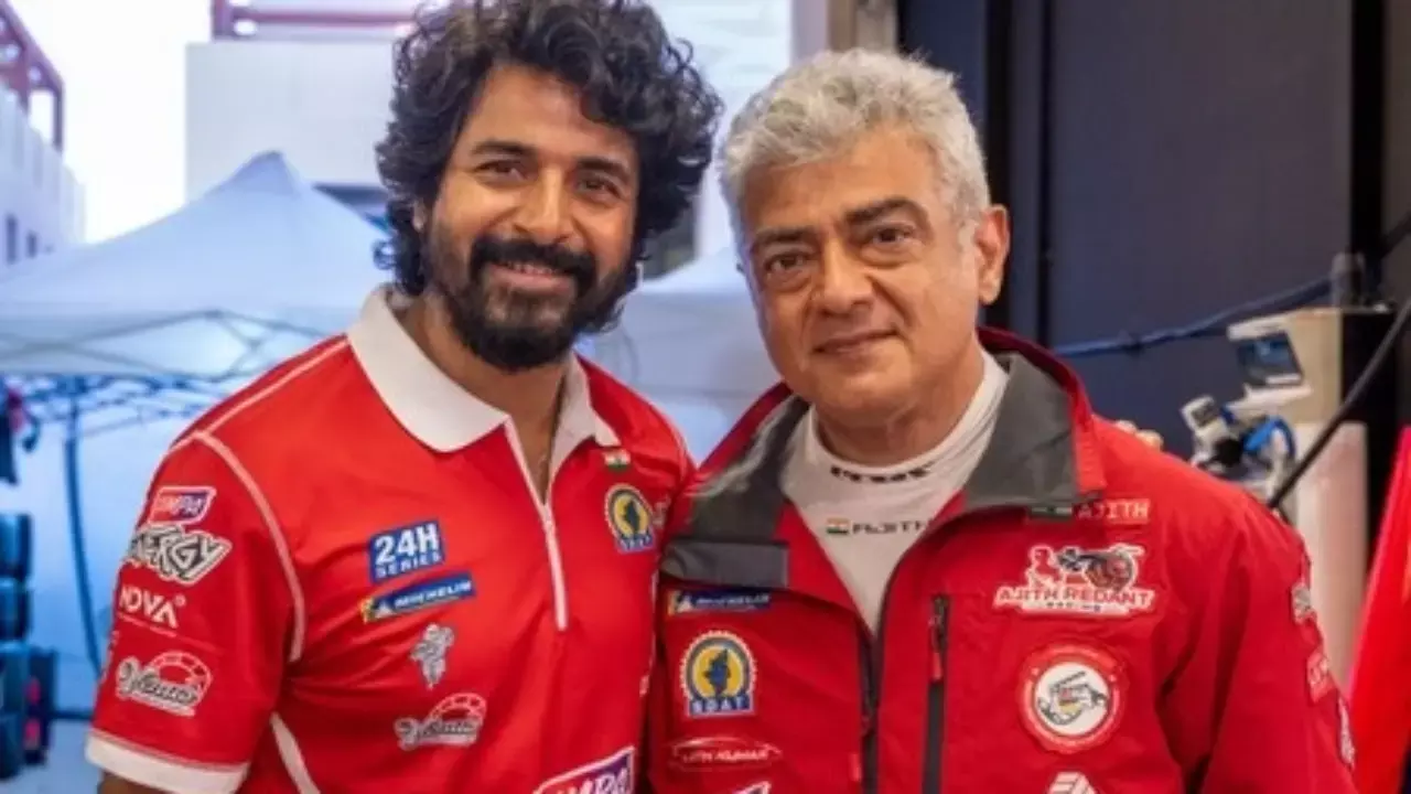 Sivakarthikeyan meets Ajith in Abu Dhabi, calls it an ‘inspiring day’